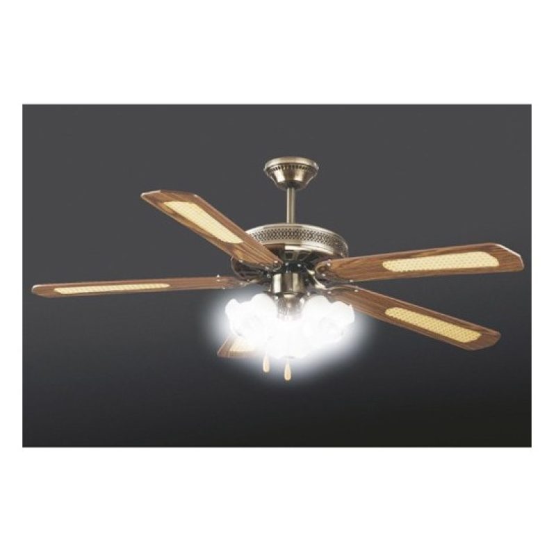 Ventilatore a soffitto da darete 5 pale con 3 luci E27 lampadario a...