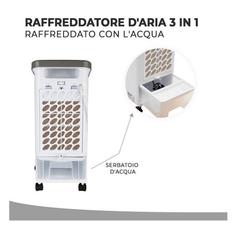 Condizionatore e raffreddatore d'aria portatile 3 in 1 con serbatoi...