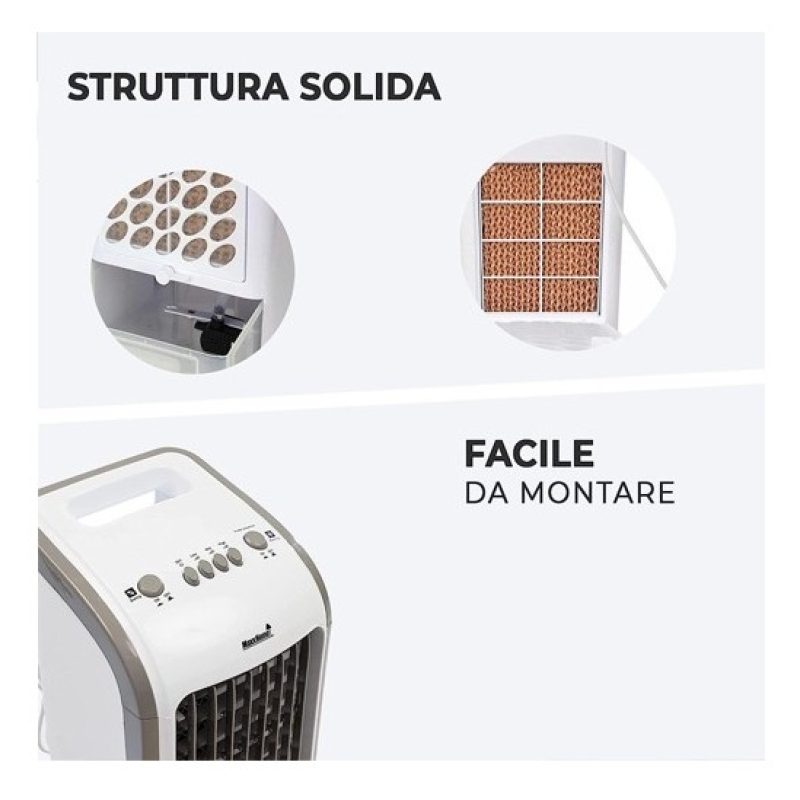 Condizionatore e raffreddatore d'aria portatile 3 in 1 con serbatoi...