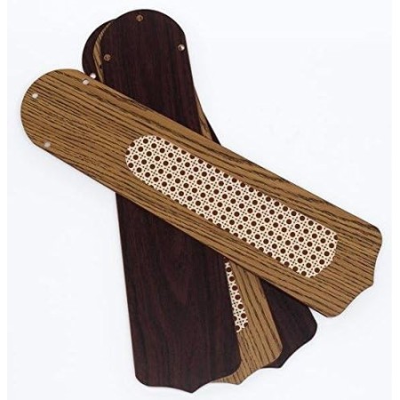 Ventilatore da soffitto DCG VECRD43TL con luce 4 pale in legno e telecomando  