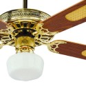 Ventilatore da soffitto DCG VECRD43TL con luce 4 pale in legno e telecomando  