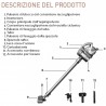 DCG Aspirapolvere Senza Fili 150w Scopa pavimenti ricaricabile Port...