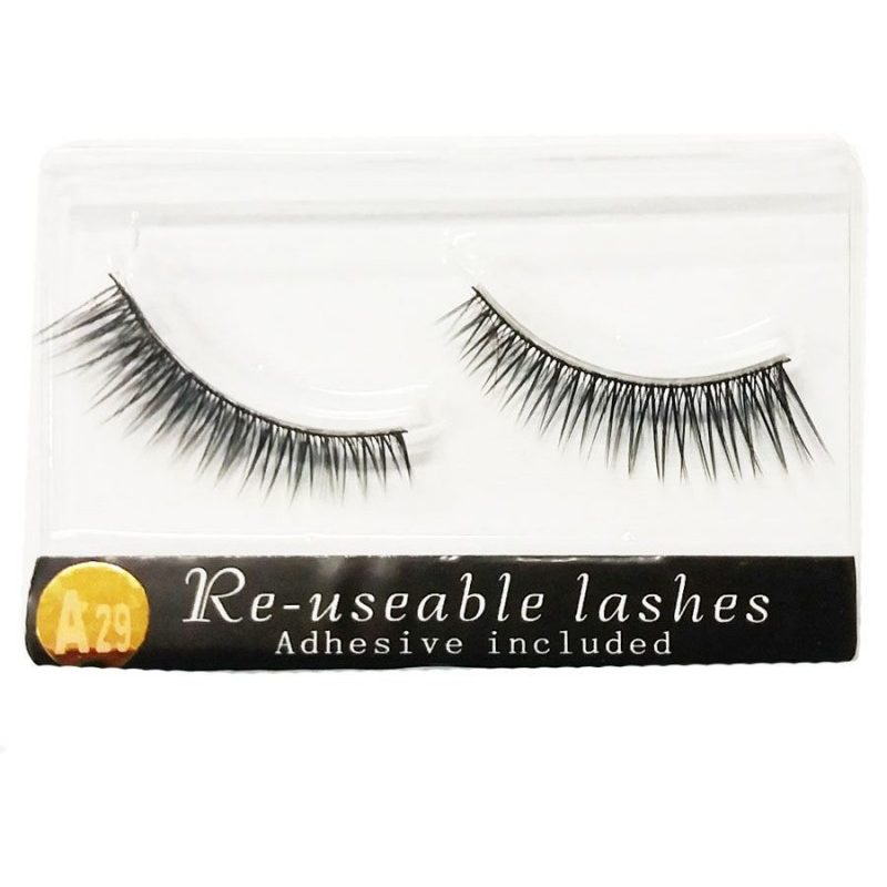 Ciglia finte assortite riutilizzabili riutilizzabili adesivo incluso trucco moda