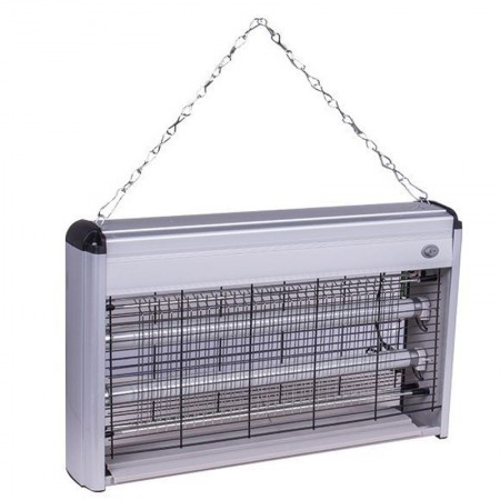 Zanzariera Elettrica 30W Anti Zanzar Mosche 2 Lampade UV Elettroinsetticida Slim