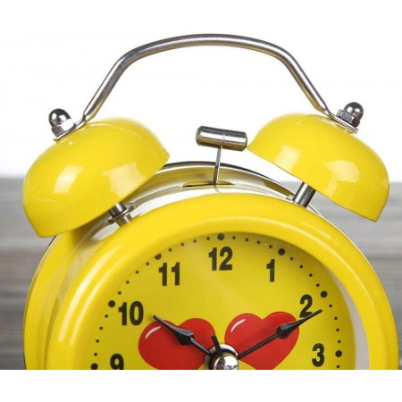 Orologio Da Tavolo Sveglia Meccanica a batteria Doppia Campana simpatica retrò