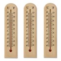 Termometro 3pz muro in legno per interno esterno Misura Temperatura C° F° Parete