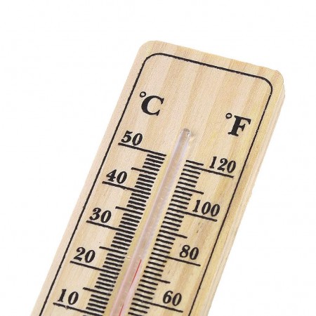 Termometro da muro in legno interno esterno Misura Temperatura C° F° Parete 40cm