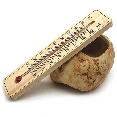 Termometro da muro in legno interno esterno Misura Temperatura C° F° Parete 40cm