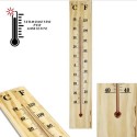 Termometro da muro in legno interno esterno Misura Temperatura C° F° Parete 40cm