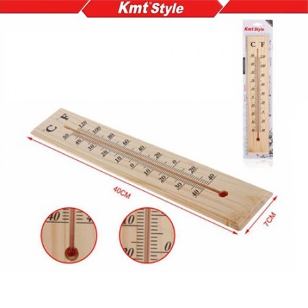 Termometro da muro in legno interno esterno Misura Temperatura C° F° Parete 40cm