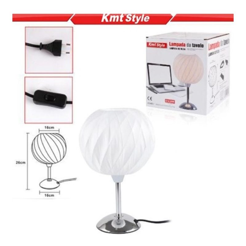 Kmt Style Lampada abatjour da tavolo con paralume tessuto comodino ...