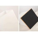 Lampada da Tavolo Lume Comodino in Legno Bianco Abatjour paralume tessuto 40W