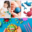 Plastilina Modellante Kit da 5 Pezzi Pasta Plastichina Play Dough con Accessori