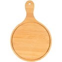 Tagliere piatto tondo 24cm in legno bamboo naturale antipasti salumi formaggio