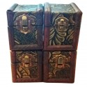 Bauli anticati fatti a mano legno scatole artigianali contenitori portagioie