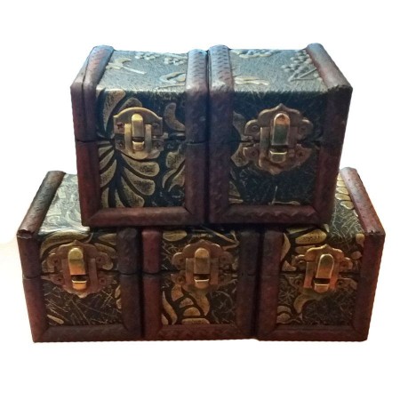 Bauli anticati fatti a mano legno scatole artigianali contenitori portagioie