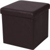 Kmt Style Pouf puff contenitore quadrato in PVC panca baule 31x31x3...