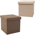 Pouf puff contenitore poggiapiedi seduta in TNT panca baule 38x38x38 cm sgabello