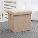 Pouf puff contenitore poggiapiedi seduta in TNT panca baule 38x38x38 cm sgabello