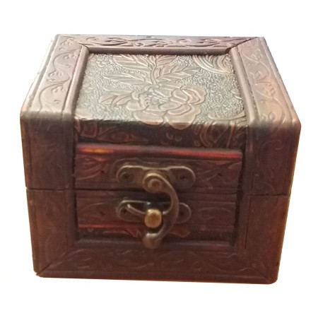 Bauli anticati fatti a mano legno scatole artigianali contenitori portagioie