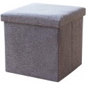 Pouf puff contenitore poggiapiedi in TNT seduta panca baule 31x31x31 cm sgabello