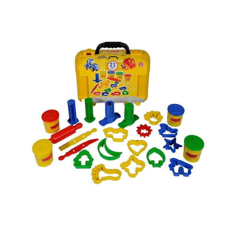 Set valigetta Plastilina Modellante Pasta modellabile bambini 21pz con accessori