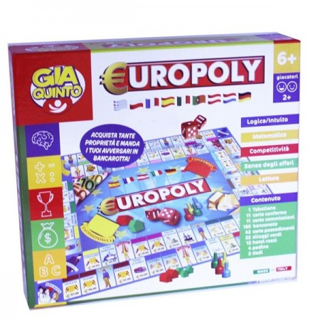 Europoly Gioco Da Tavolo Giocattolo Gioco Bambini società età 6+ Giaquinto