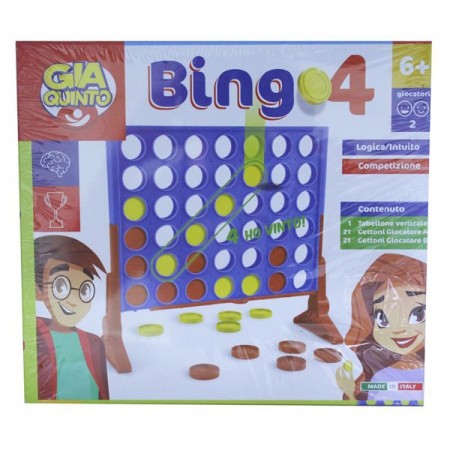 fai quattro in lineo gioco da tavolo società Bingo Giaquinto bambini 6 anni +