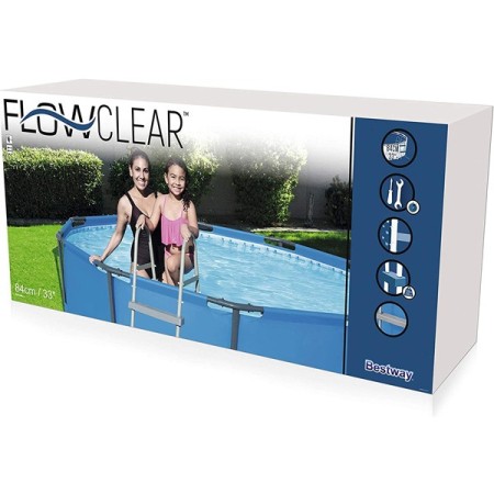 Bestway Scaletta per piscina fuoriterra piscina Sicurezza 2 Gradini 84 cm 58430