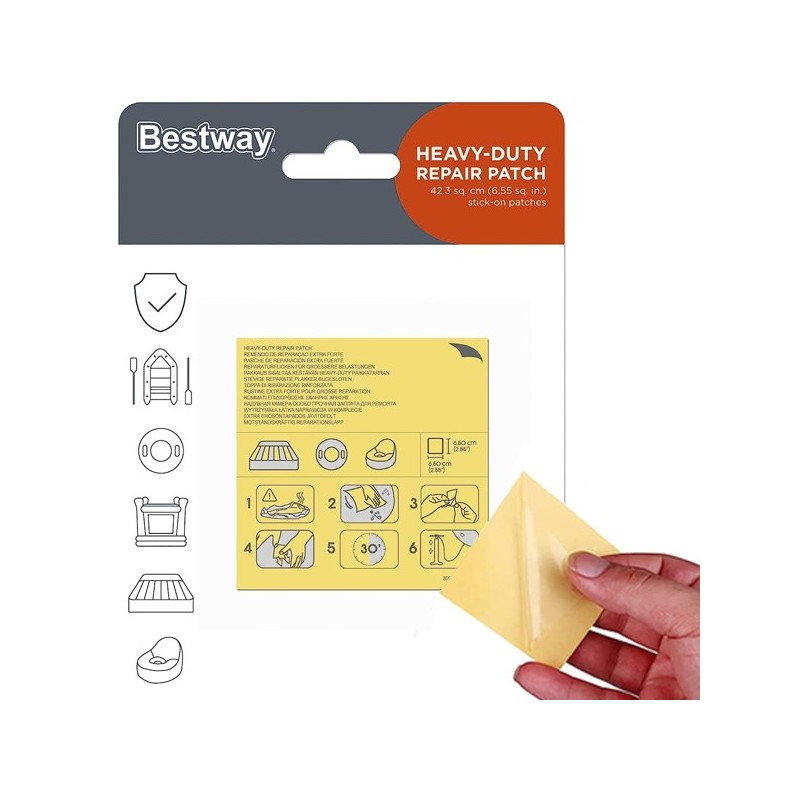 Kit riparazione per piscine BESTWAY 62068 Toppe veloce semplice piscina 30PZ