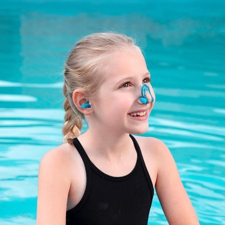 3 Kit Tappi Orecchie Clip Naso Silicone nuoto Piscina stringinaso Mare Bestway