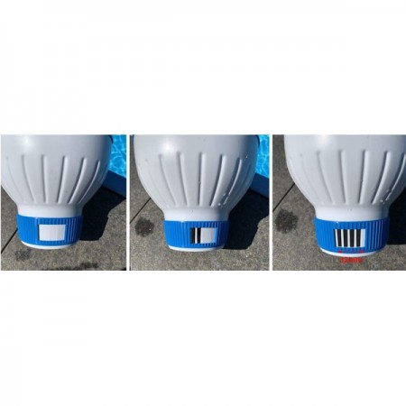 Dispenser skimmer galleggiante cloro piscina piscine pastiglie 200 gr dosatore