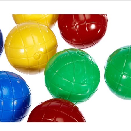 8 Bocce Piene + Valigetta Gioco Estate Spiaggia 8Cm Boccino Sport Made in Italy