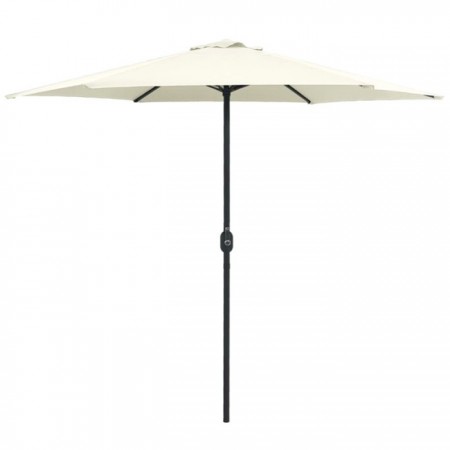 Ombrellone da Giardino con Apertura a Manovella Ø3M palo telo poliestere Esterno