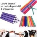 Set bigodini per capelli ricci flessibili in spugna colorati acconciatura mossi