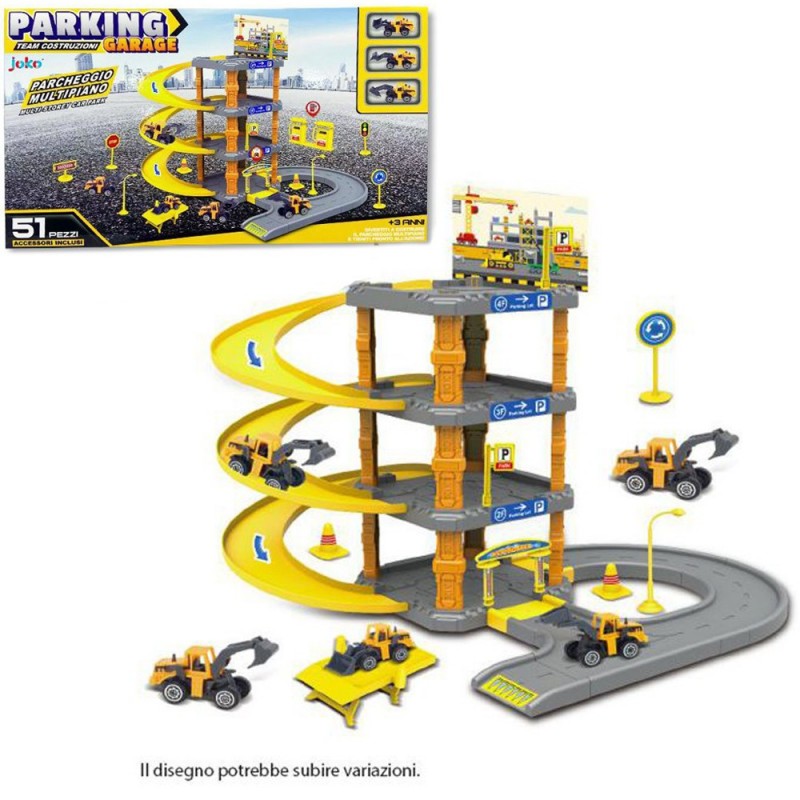 Joko Mega Parcheggio gioco 4 piani garage pista macchinine per bamb...