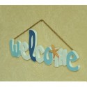 Cartello Welcome Decorativa Da Parete In MDF Decorazione Casa Arredamento Mare