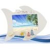 FGF Cornice portafoto rettangolare tema mare decorativo pesce 20x25...