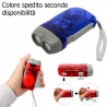 2x Lampadina torcia ricaricabile a mano leva led dinamo campeggio no batterie