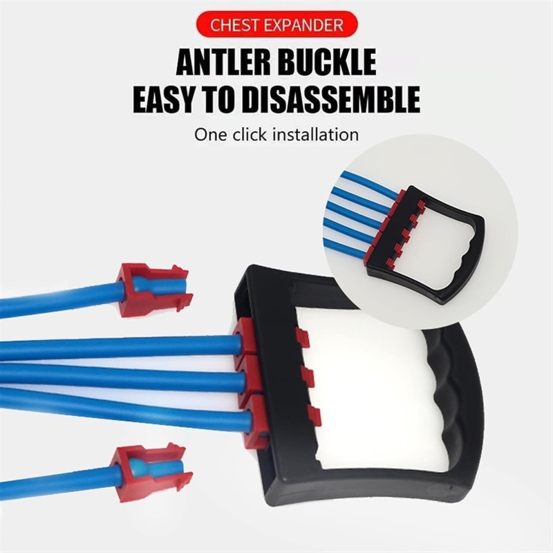 Kmt Style Attrezzo fitness estensore a 5 molle per sport palestra m...