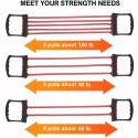 Attrezzo fitness estensore a 5 molle per sport palestra muscoli pettorali spalle