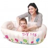 Vasca Tiny Tots per Bagnetto Gonfiabile beige 91x61x29 cm 0-12 mesi...