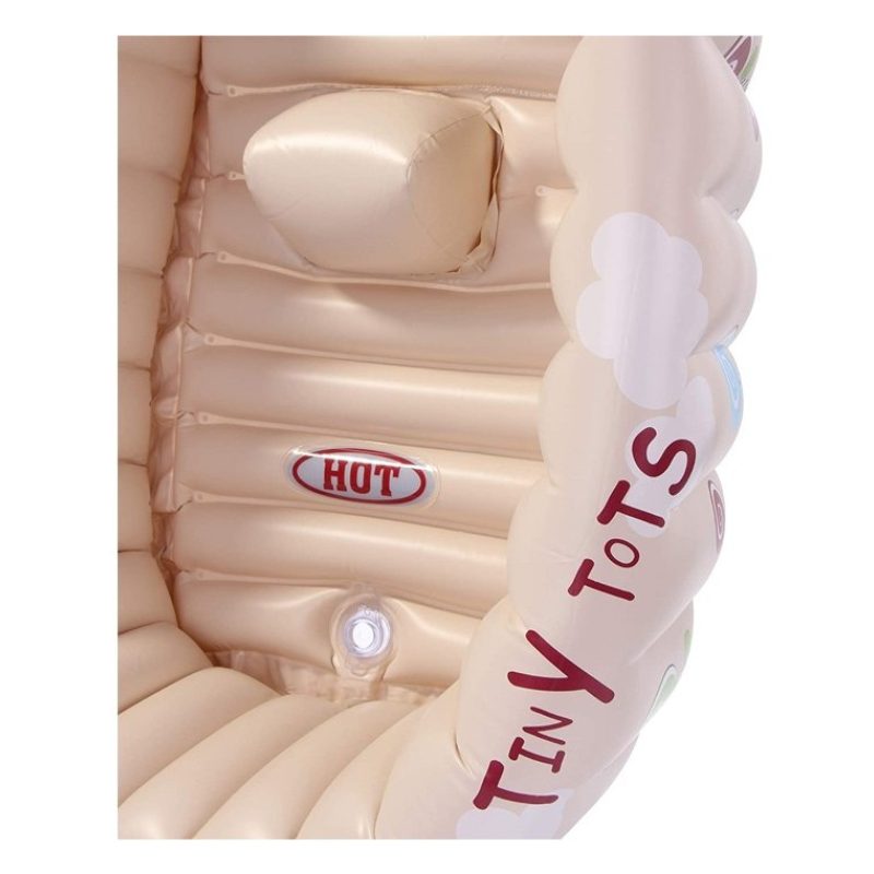 Vasca Tiny Tots per Bagnetto Gonfiabile beige 91x61x29 cm 0-12 mesi...