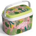 Frigo passivo in plastica antigraffio da 6lt portatile azzurro spiaggia outdoor 