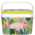 Frigo passivo in plastica antigraffio da 6lt portatile azzurro spiaggia outdoor 