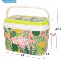 Frigo passivo in plastica antigraffio da 6lt portatile azzurro spiaggia outdoor 