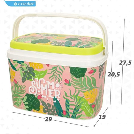 Frigo passivo in plastica antigraffio da 6lt portatile azzurro spiaggia outdoor 