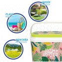 Frigo passivo in plastica antigraffio da 6lt portatile azzurro spiaggia outdoor 
