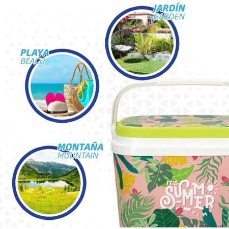 Frigo passivo in plastica antigraffio da 6lt portatile azzurro spiaggia outdoor 