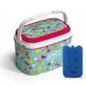 Frigo frigorifero 6lt termico passivo rigido portatile in plastica antigraffio